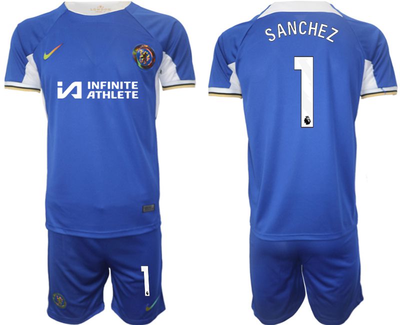 Men 2023-2024 Club Chelsea FC home blue #1 Soccer Jersey->->Soccer Club Jersey